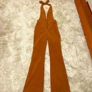 Camel halter jumpsuit . Size M